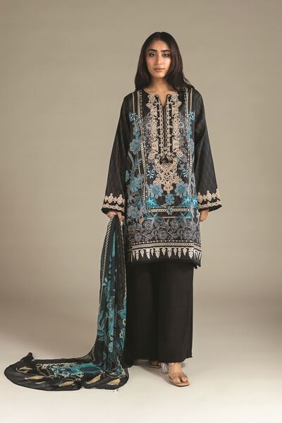 Embroidered | Satin | Fabrics 3 Piece | USD 27.50