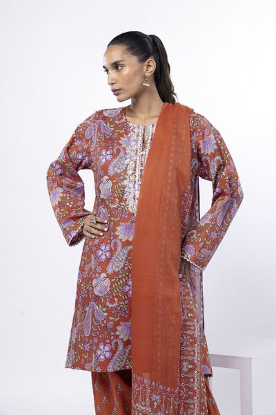Embroidered | Lawn | Fabrics 3 Piece | USD 40.00