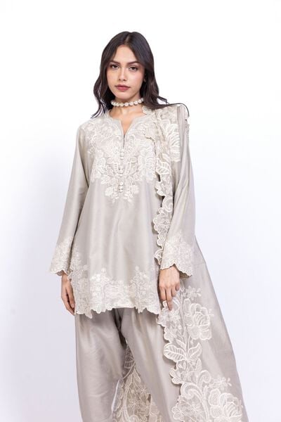 Embroidered | Raw Silk | Kurta | USD 55.00
