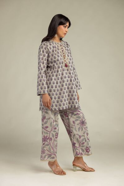 Embroidered | Cambric | Floral Cambric Pants | USD 30.00