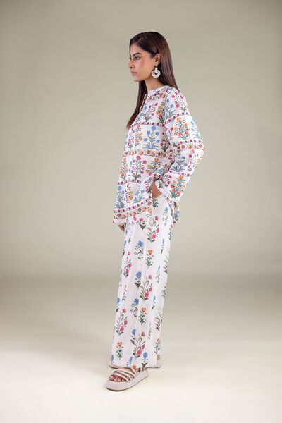 Embroidered | Textured Weave | Trousers | USD 9.00