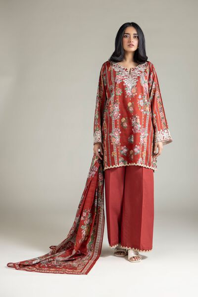 Embroidered | Mesuri | Fabrics 3 Piece | USD 45.00