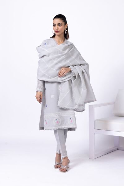 Embroidered | Cotton Reflex | Pants | USD 7.50