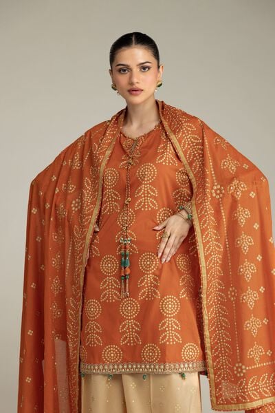 Embroidered | Cambric | Cambric 3-Piece Co-ord | USD 77.50