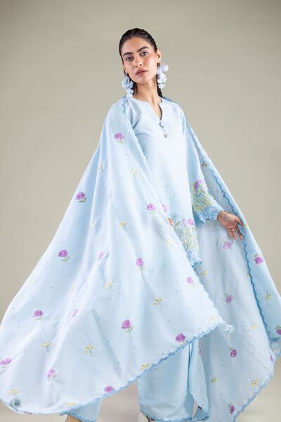 Embroidered | Mesuri | Floral Draped Dupatta | USD 20.00