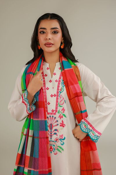 Embroidered | Cotton Net | Cotton Net Dupatta | USD 25.00