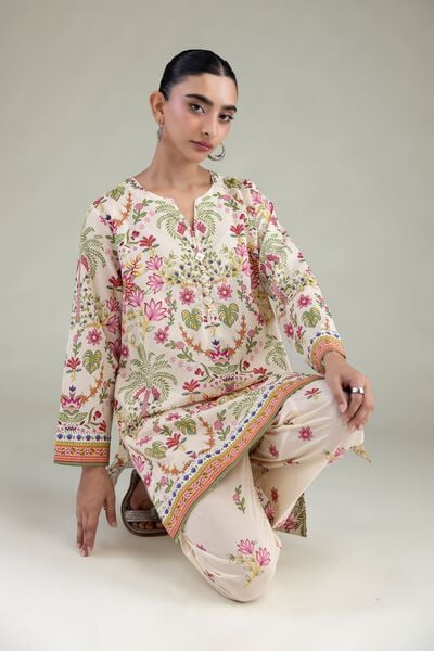 Printed | Cambric | Short Cambric Kurta | USD 35.00