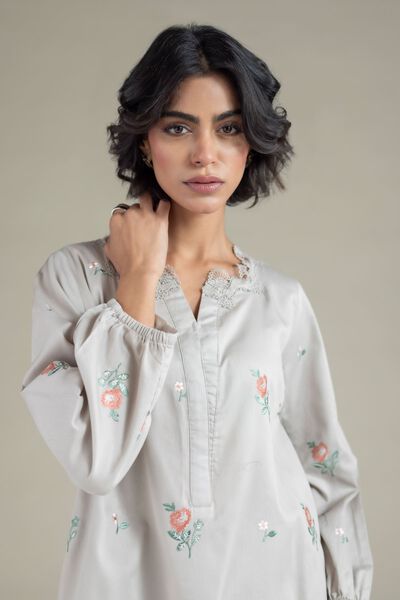 Embroidered | Textured Cotton | Kurta | USD 35.00