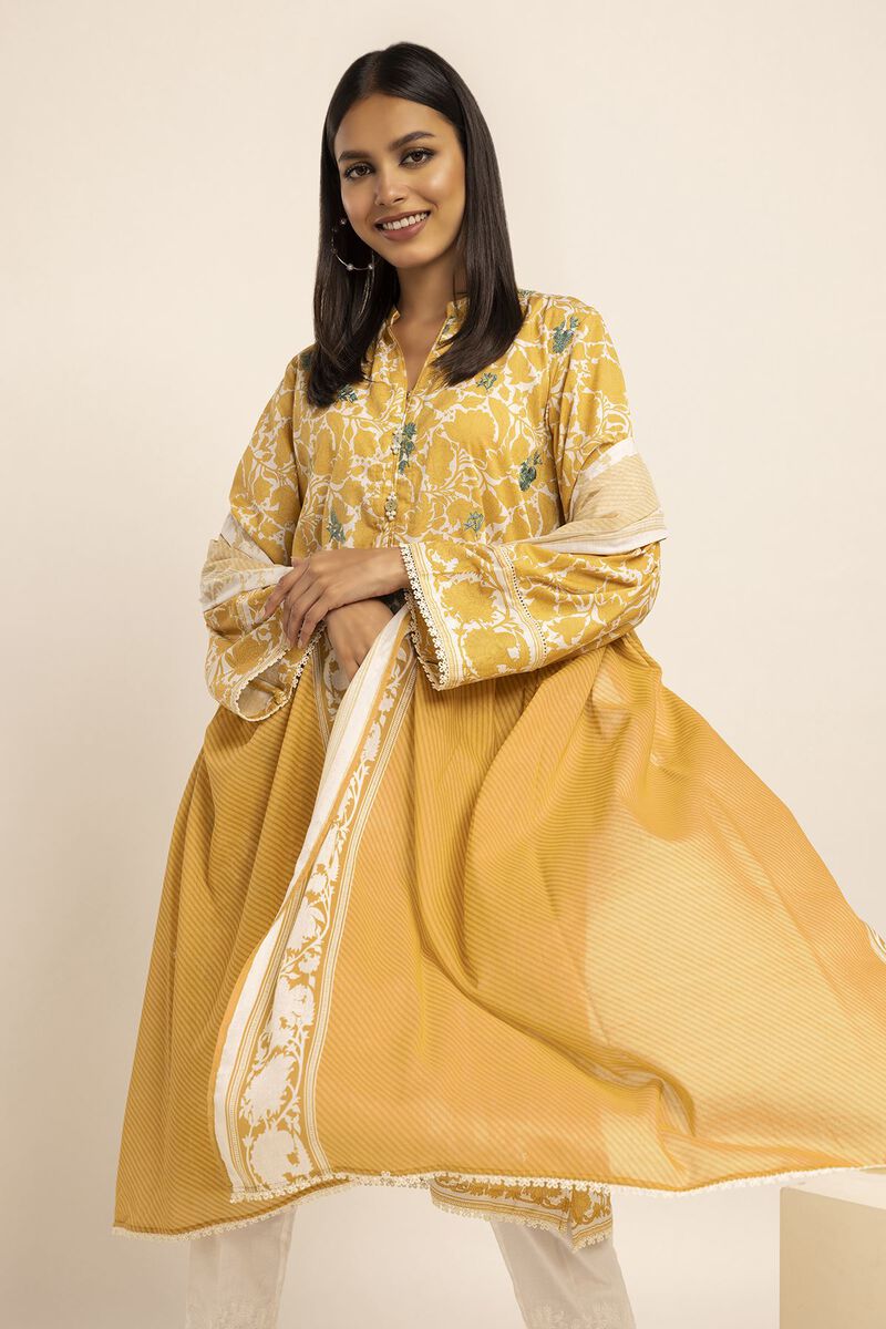 Cambric | Embroidered | Fabrics 2 Piece | Top Dupatta | null