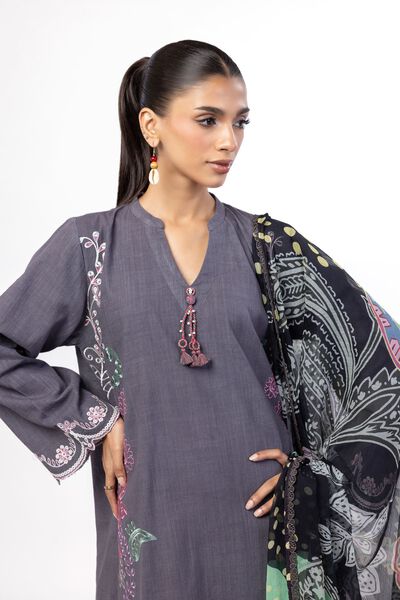 Embroidered | Crosshatch | Fabrics 3 Piece | USD 50.00