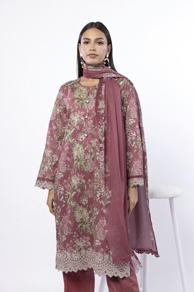 Embroidered | Lawn | Fabrics 3 Piece | USD 45.00