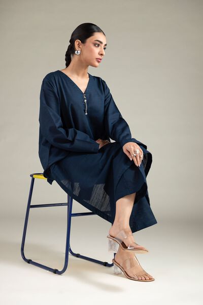 Dyed | Textured Cotton | Kurta | USD 30.00