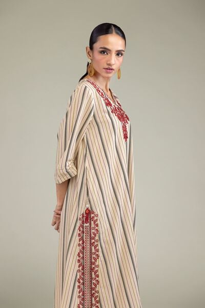 Embroidered | Cambric | V-Neck Cambric Kurta | USD 40.00