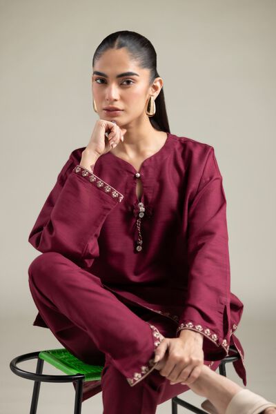 Embroidered | Textured Cotton | Kurta | USD 21.00