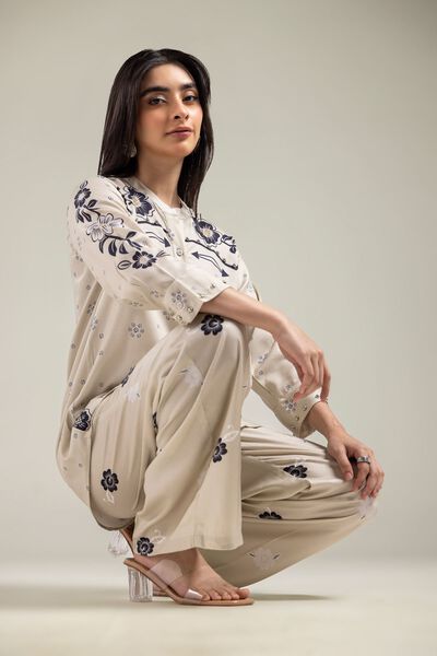 Embroidered | Viscose Crepe | Shirt | USD 10.50