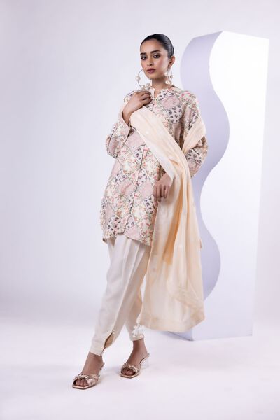 Dyed | Russian Raw Silk | Shalwar | USD 6.00