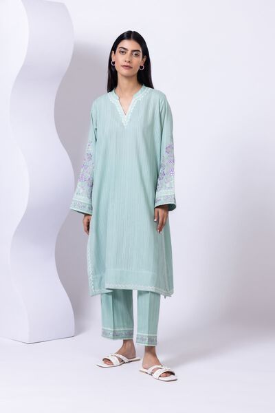 Embroidered | Leno | Pants | USD 10.00