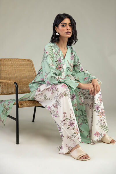 Embroidered | Cambric | Floral Cambric Kurta | USD 30.00