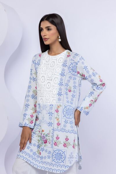 Embroidered | Crosshatch Poplin | Kurta | USD 30.00