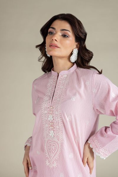 Embroidered | Cotton Dobby | Fabrics 2 Piece | Top and Bottom | USD 40.00