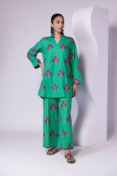Embroidered | Dobby | Pants | USD 25.00