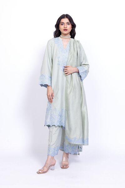 Embroidered | Raw Silk | Kurta | USD 50.00