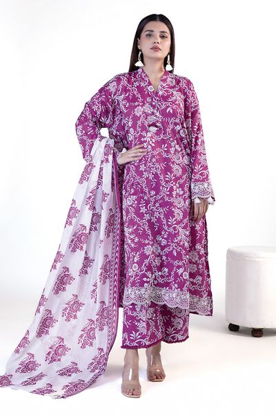 Embroidered | Lawn | Fabrics 3 Piece | USD 45.00