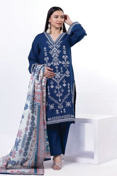 Embroidered | Cambric | Fabrics 3 Piece | USD 55.00