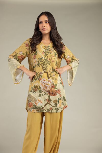 Printed | Viscose | Short Floral Kurta | USD 35.00