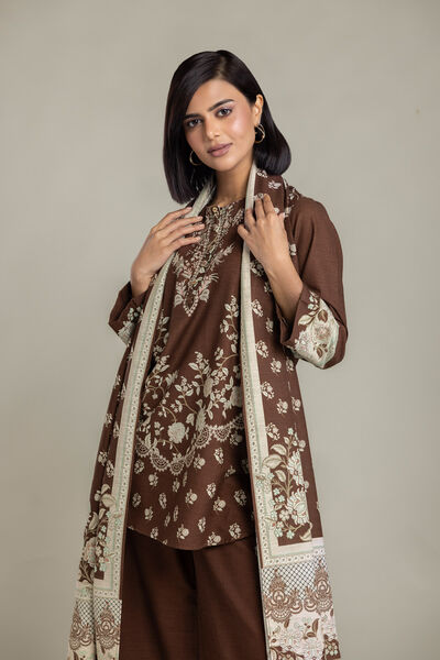 Printed | Light Khaddar | Tailored 3-Piece Set | USD 65.00