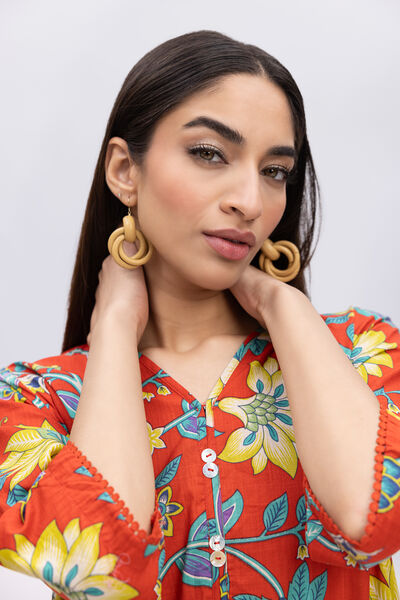 Printed | Crosshatch Poplin | Kurta | USD 12.50