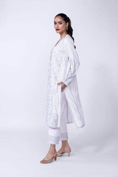 Embroidered | Russian Raw Silk | Pants | USD 30.00
