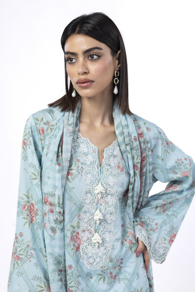 Embroidered | Lawn | Fabrics 3 Piece | USD 45.00