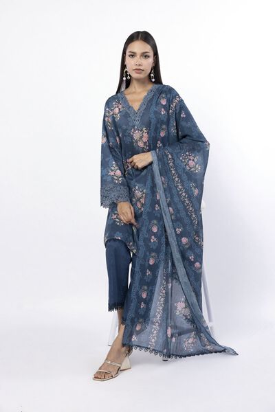 Embroidered | Lawn | Fabrics 3 Piece | USD 45.00