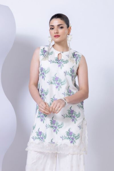 Embroidered | Crosshatch Raw Silk | Kurta | USD 22.50