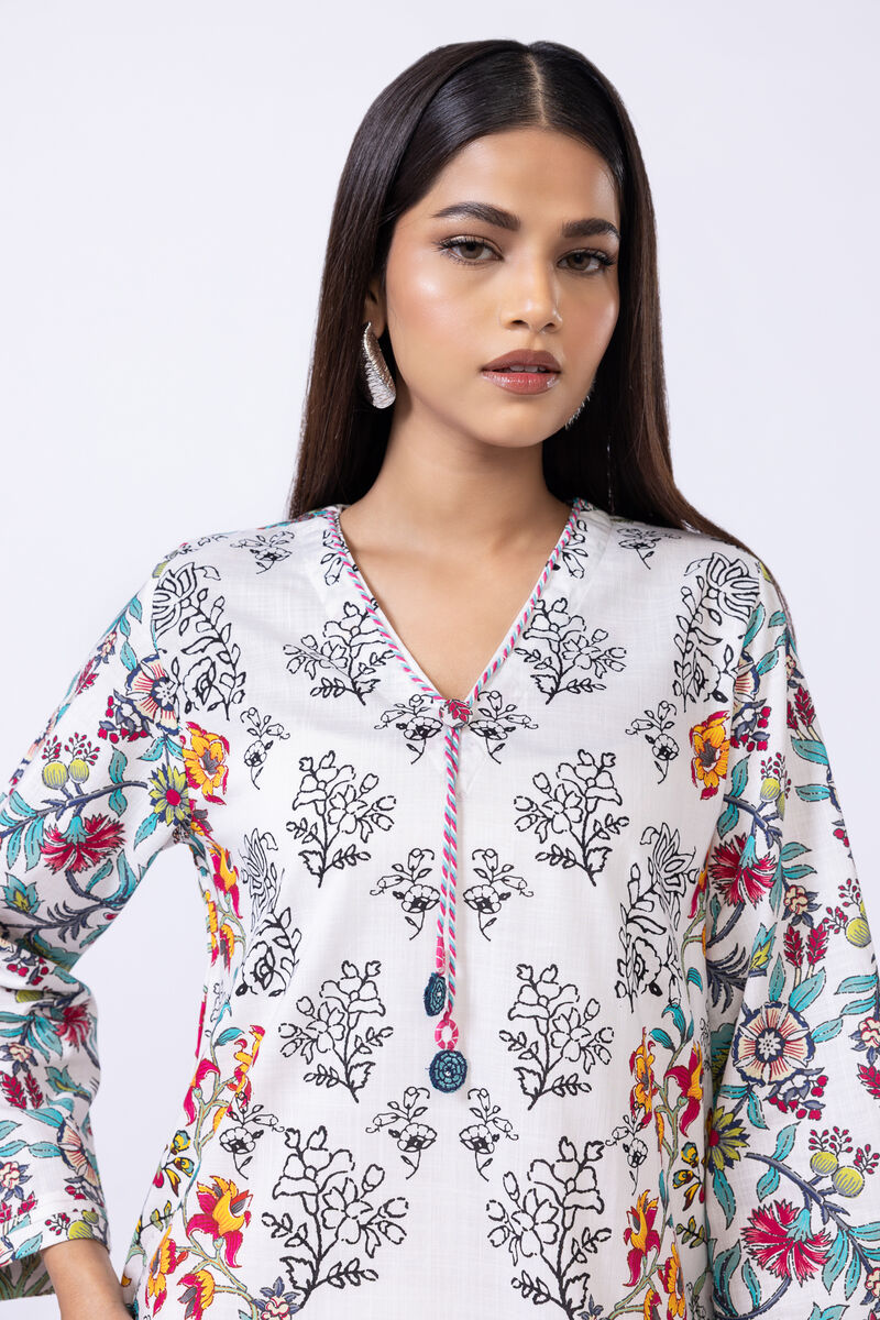 Embroidered | Crosshatch Poplin | Kurta | USD 17.50
