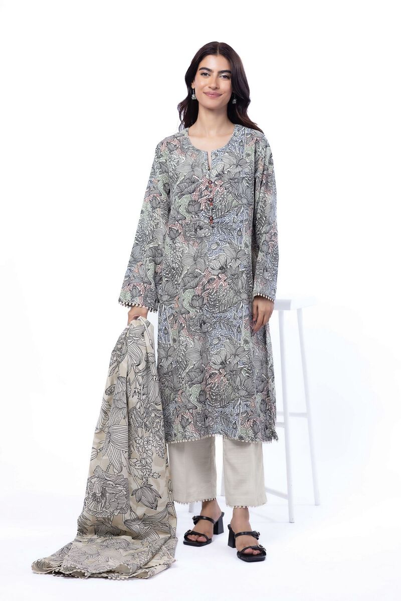 Printed | Light Khaddar | Fabrics 3 Piece | null