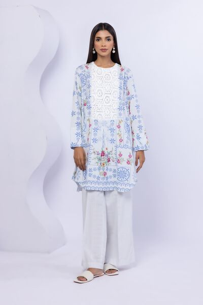 Embroidered | Crosshatch Poplin | Kurta | USD 30.00