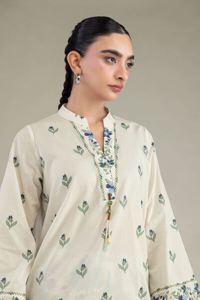 Printed | Cambric | Cambric Floral Kurta | USD 35.00