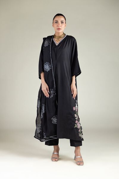 Embroidered | Raw Silk | All-Season Regular Pants | USD 30.00