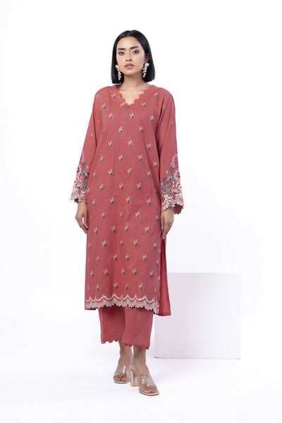 Embroidered | Heavy Textured Cotton | Fabrics 2 Piece | Top and Bottom | USD 45.00