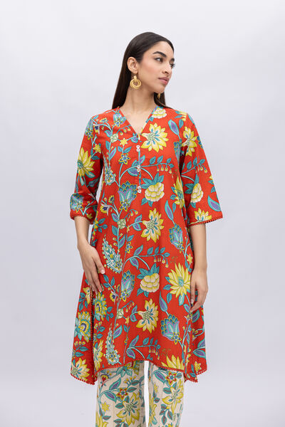 Printed | Crosshatch Poplin | Kurta | USD 12.50