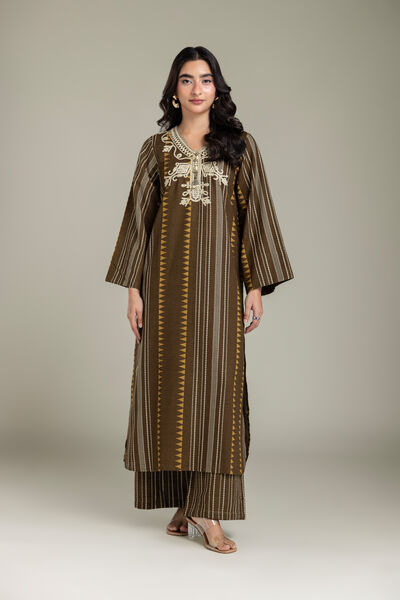 Embroidered | Light Khaddar | Fabrics 2 Piece | Top and Bottom | USD 30.00