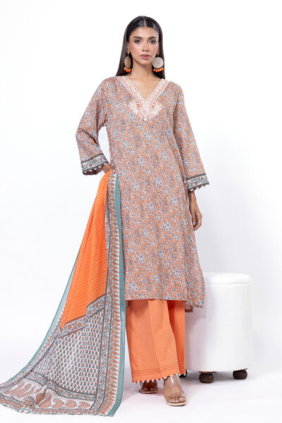 Embroidered | Lawn | Fabrics 3 Piece | USD 20.00