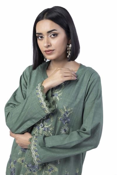 Embroidered | Crosshatch | Tailored 2 Piece | Top and Bottom | USD 45.00