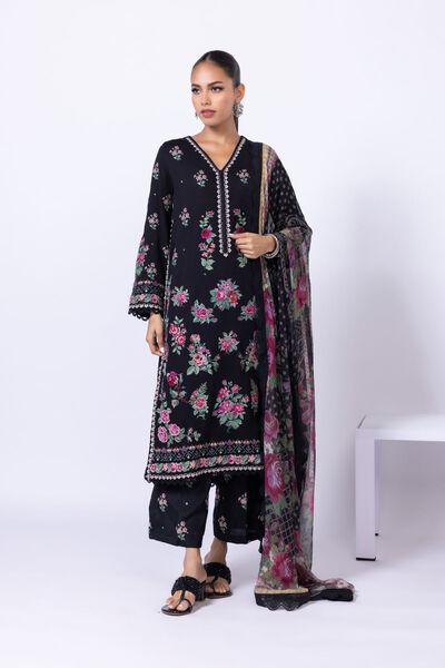 Embroidered | Polyester Crinkle Chiffon | Kurta | USD 30.00