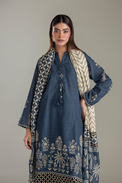 Printed | Light Khaddar | Khaddar Tailored Set | USD 65.00
