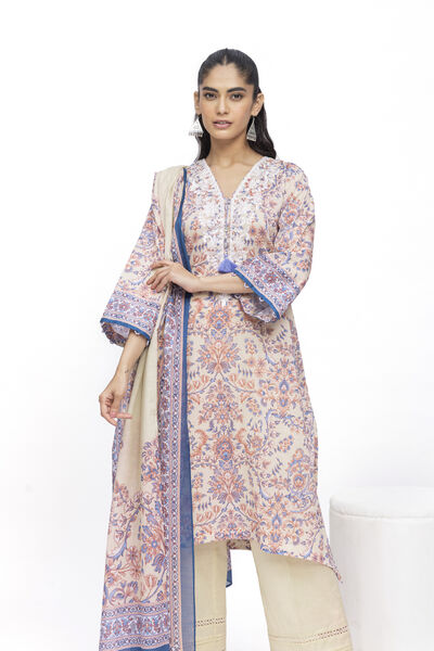 Embroidered | Lawn | Fabrics 3 Piece | USD 40.00