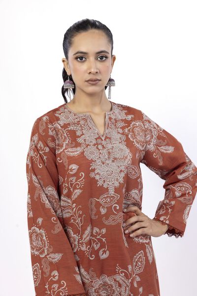 Embroidered | Light Khaddar | Fabrics 2 Piece | Top and Bottom | USD 25.00