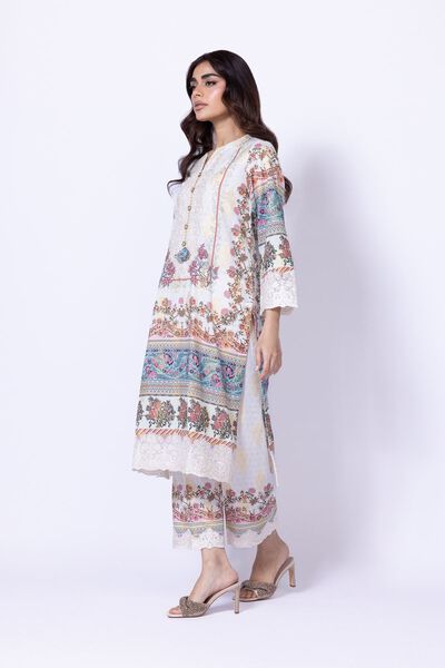 Embroidered | Cotton Polyester Broshia Jacquard | Pants | USD 9.00